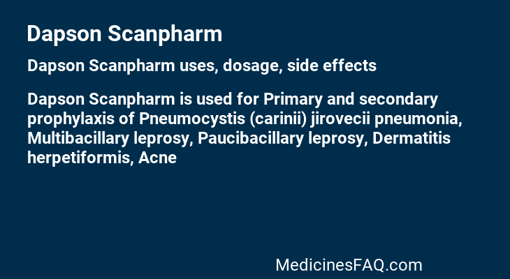 Dapson Scanpharm