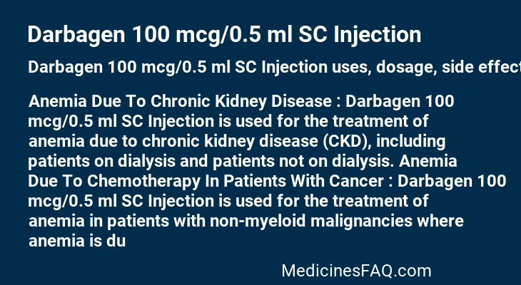 Darbagen 100 mcg/0.5 ml SC Injection