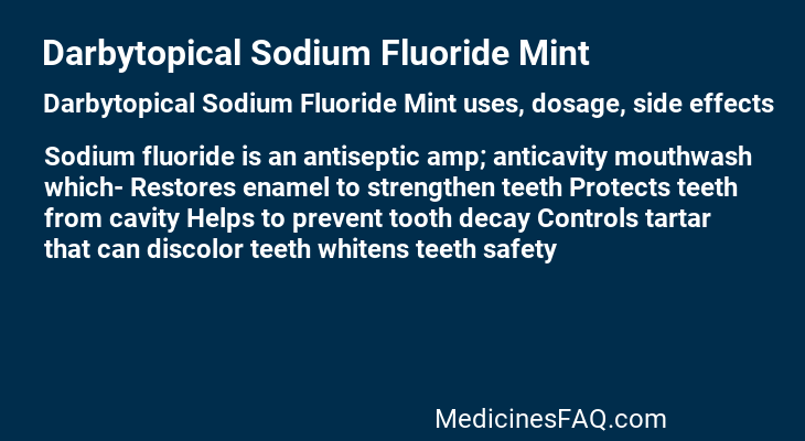 Darbytopical Sodium Fluoride Mint