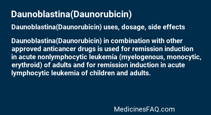 Daunoblastina(Daunorubicin)