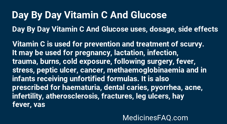 Day By Day Vitamin C And Glucose