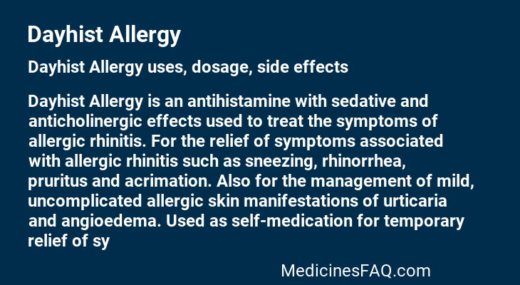 Dayhist Allergy
