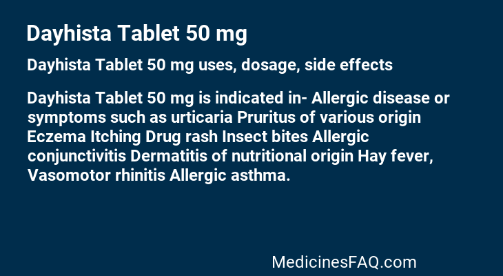 Dayhista Tablet 50 mg