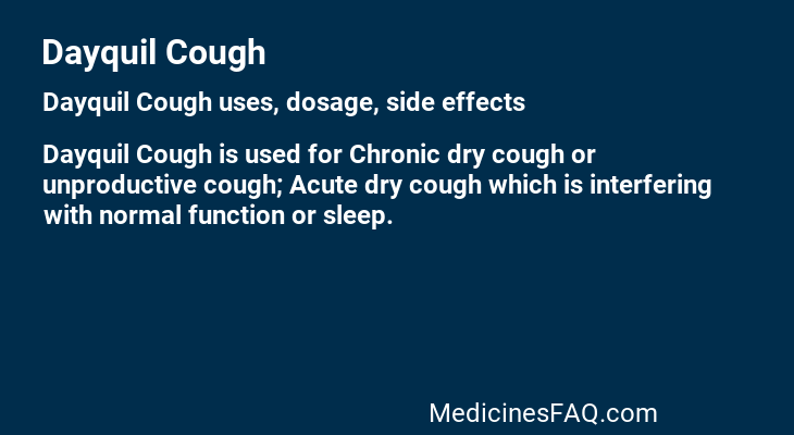 Dayquil Cough