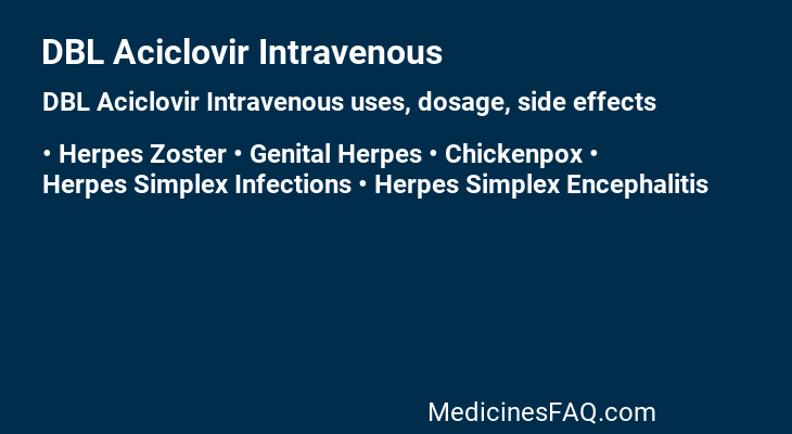 DBL Aciclovir Intravenous