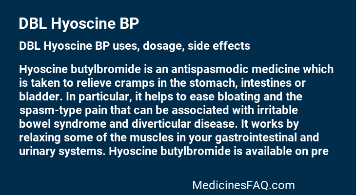 DBL Hyoscine BP