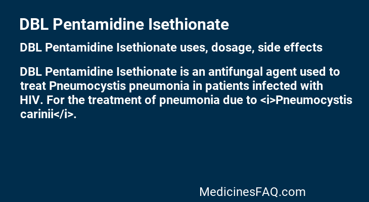DBL Pentamidine Isethionate