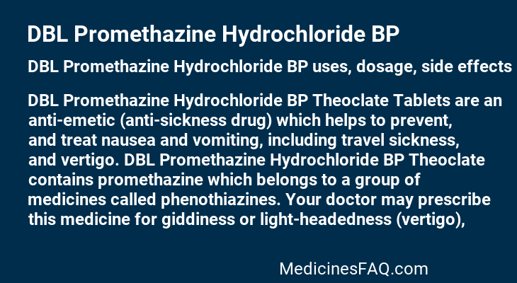 DBL Promethazine Hydrochloride BP