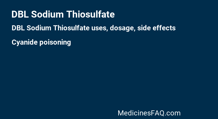 DBL Sodium Thiosulfate