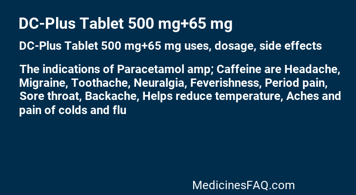 DC-Plus Tablet 500 mg+65 mg