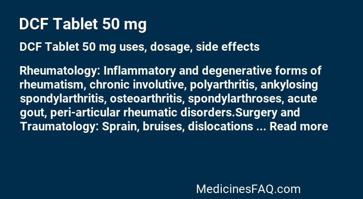 DCF Tablet 50 mg