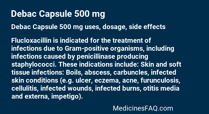 Debac Capsule 500 mg