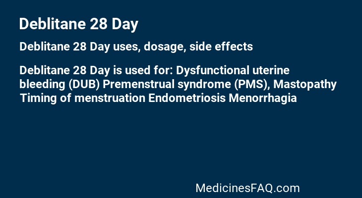 Deblitane 28 Day