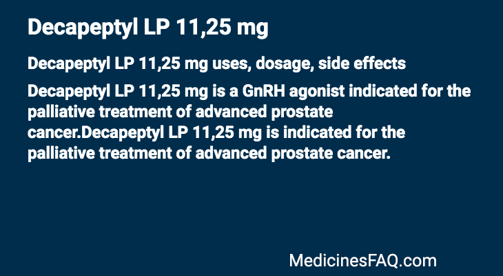 Decapeptyl LP 11,25 mg