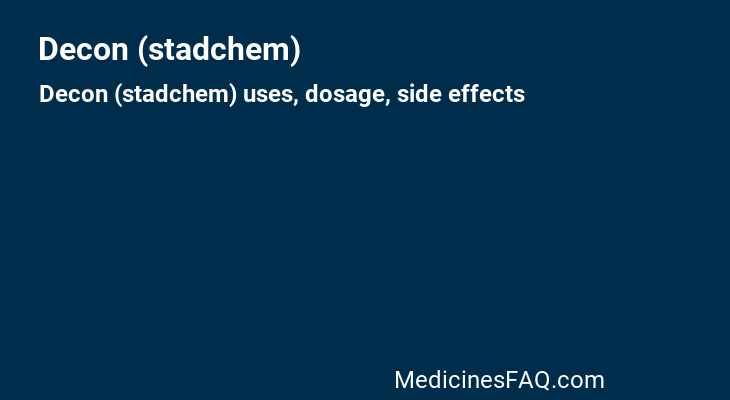 Decon (stadchem)