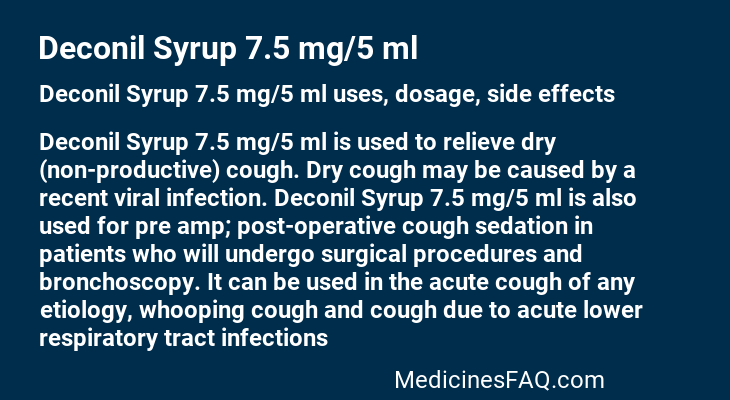 Deconil Syrup 7.5 mg/5 ml