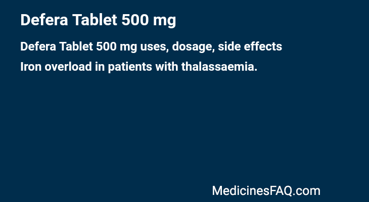Defera Tablet 500 mg