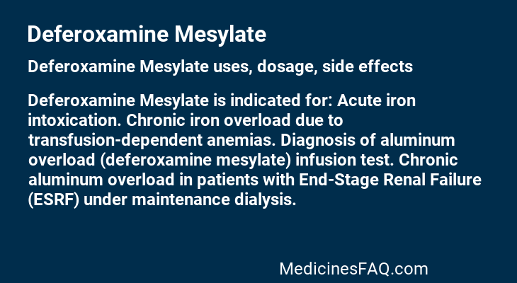 Deferoxamine Mesylate