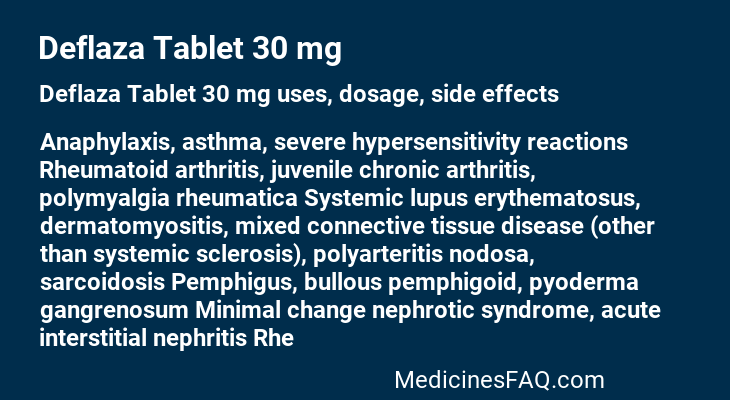 Deflaza Tablet 30 mg