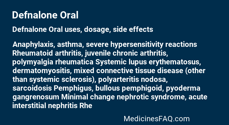 Defnalone Oral