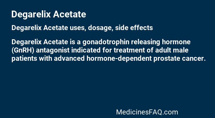 Degarelix Acetate