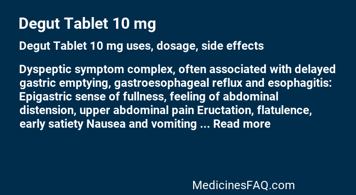 Degut Tablet 10 mg