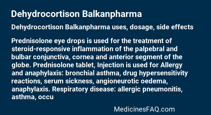 Dehydrocortison Balkanpharma