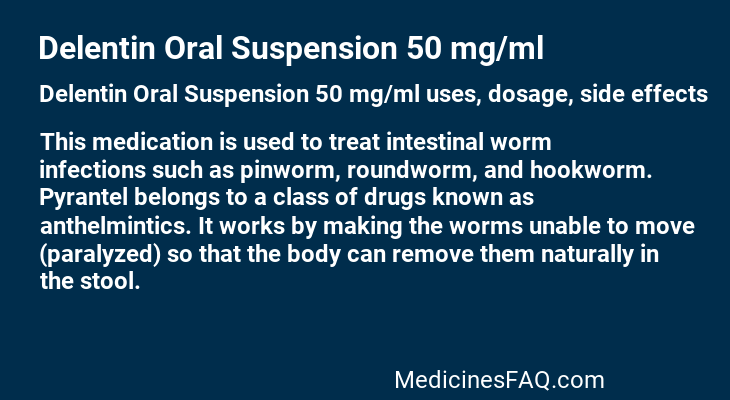 Delentin Oral Suspension 50 mg/ml