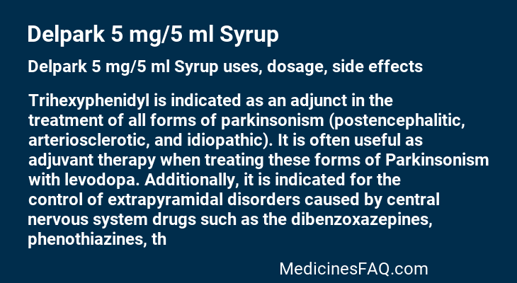 Delpark 5 mg/5 ml Syrup