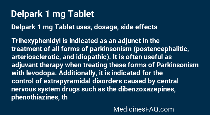 Delpark 1 mg Tablet