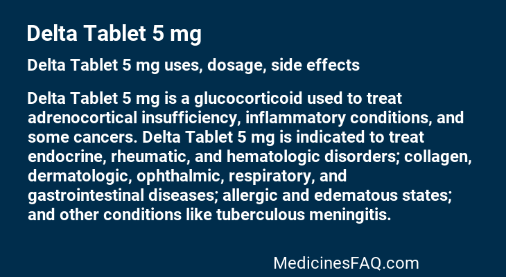 Delta Tablet 5 mg