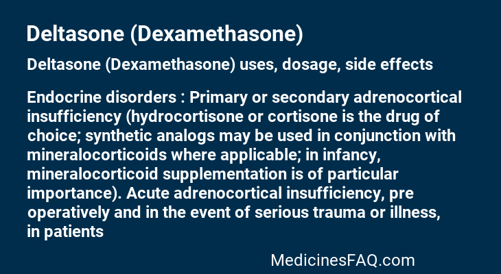 Deltasone (Dexamethasone)