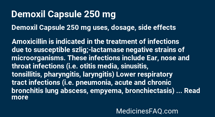 Demoxil Capsule 250 mg