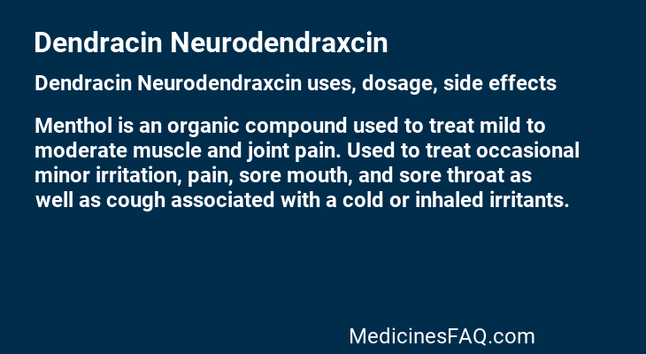 Dendracin Neurodendraxcin