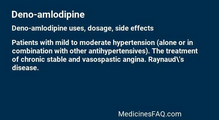Deno-amlodipine