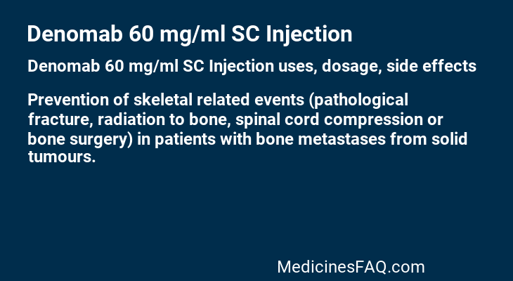 Denomab 60 mg/ml SC Injection