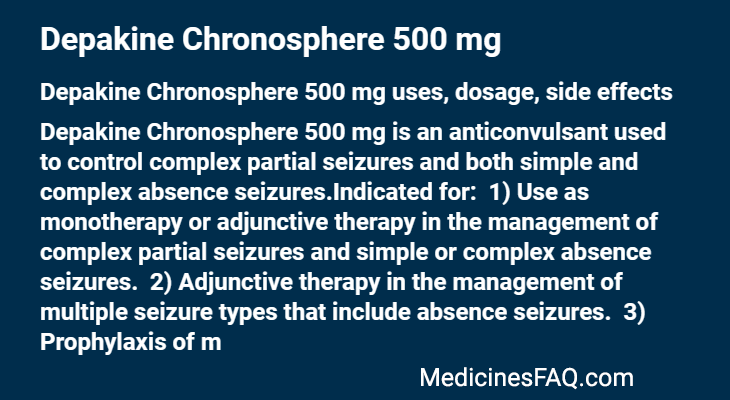 Depakine Chronosphere 500 mg