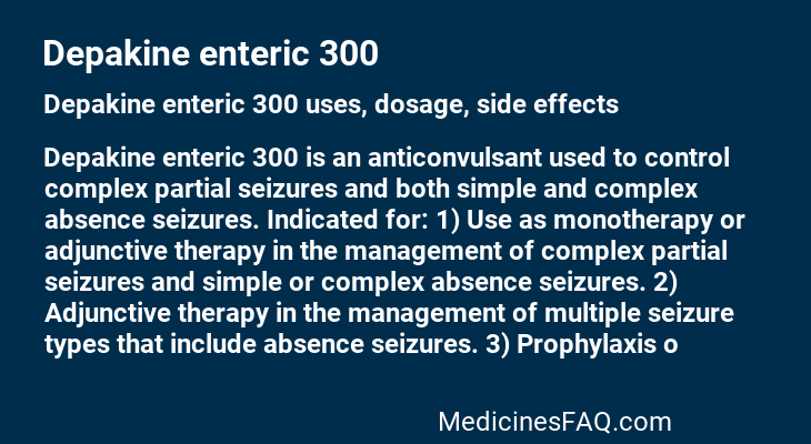 Depakine enteric 300
