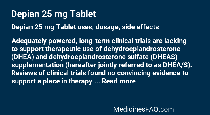 Depian 25 mg Tablet