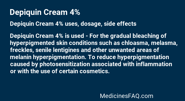 Depiquin Cream 4%