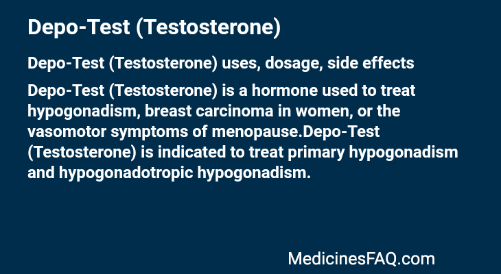 Depo-Test (Testosterone)