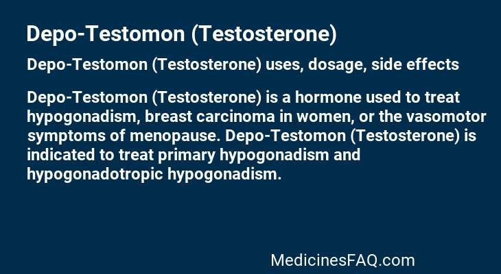 Depo-Testomon (Testosterone)