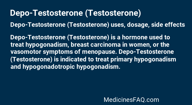 Depo-Testosterone (Testosterone)