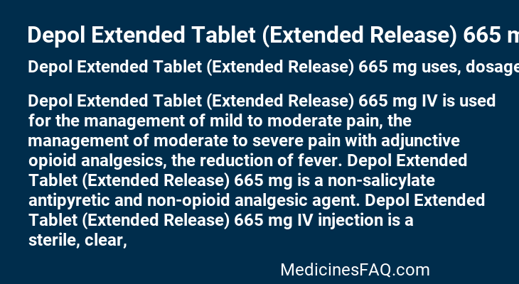 Depol Extended Tablet (Extended Release) 665 mg
