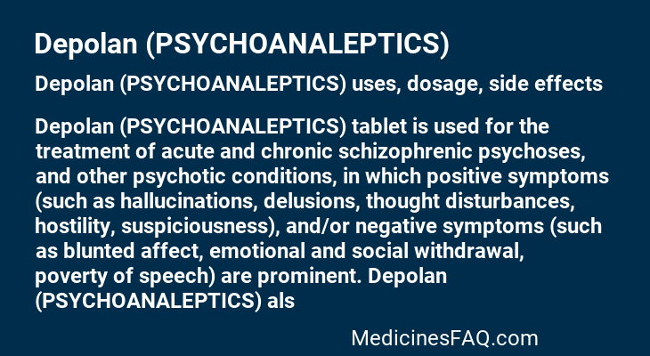 Depolan (PSYCHOANALEPTICS)