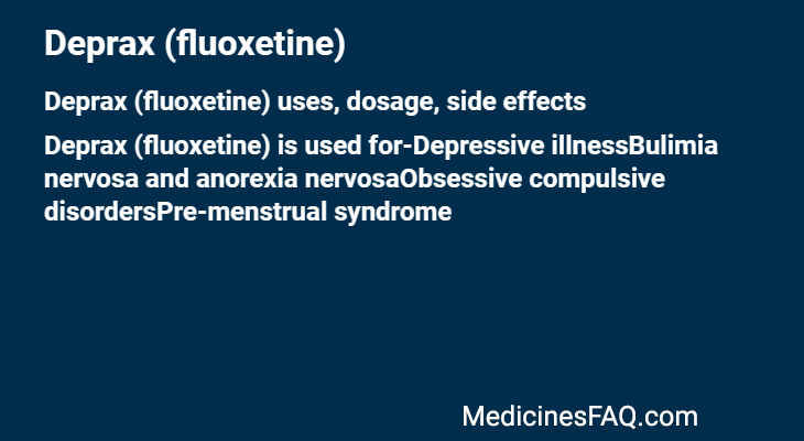 Deprax (fluoxetine)