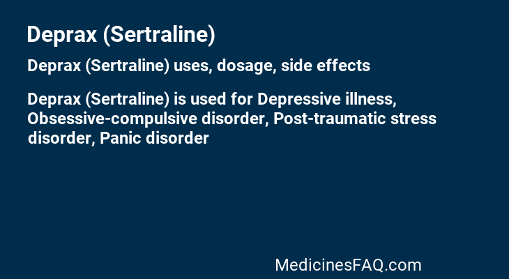 Deprax (Sertraline)