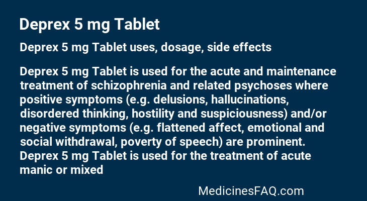 Deprex 5 mg Tablet