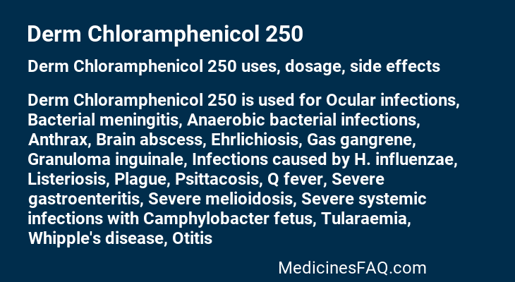Derm Chloramphenicol 250