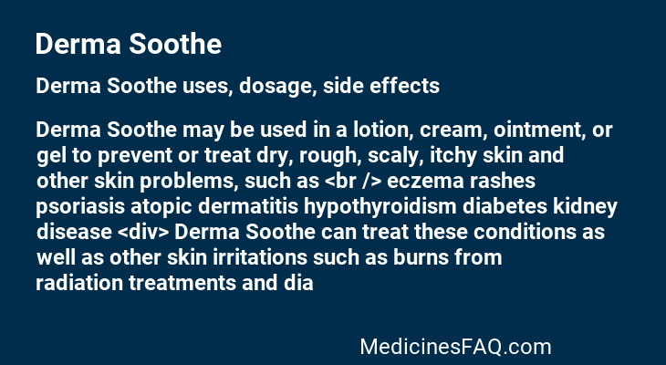 Derma Soothe